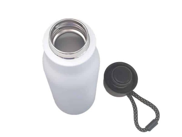 <b>Omizu - White</b> (500ml) Double wall stainless steel vacuum bottle - Image 2