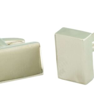 Plain rectangle cufflink