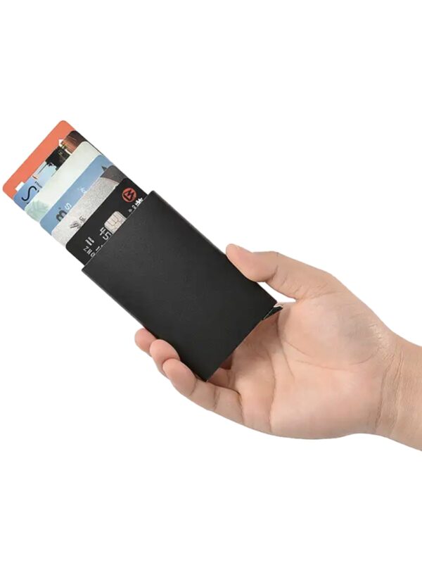 <b>Pushion</b> Metal Card Holder with RFID Protection