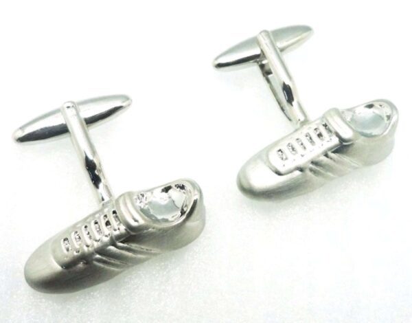 Silver Soccer Shoes