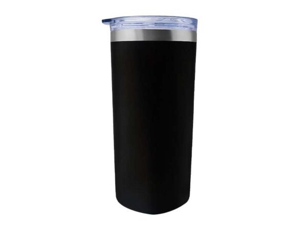 <b>Sqrambler - Black </b>(630ml) <br>Stainless steel tumbler with straw