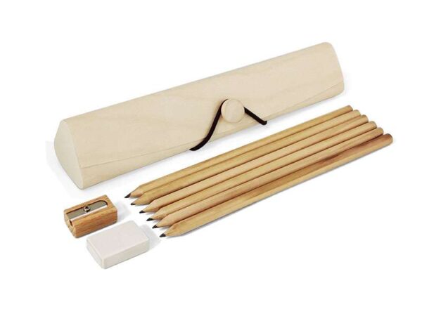 <b>Staco</b> Pencil set with sharpener & eraser