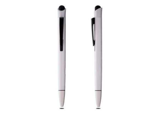 <b>Stylet  - White</b>  Metal body ballpoint pen