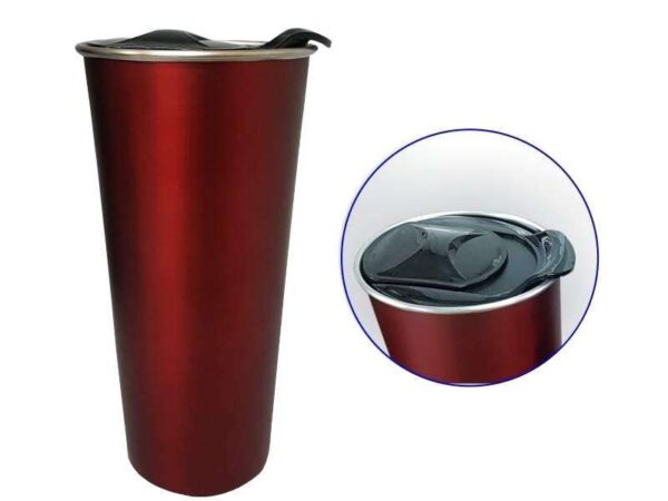 Tankard — Red (475 ml) Stainless steel double walled mug