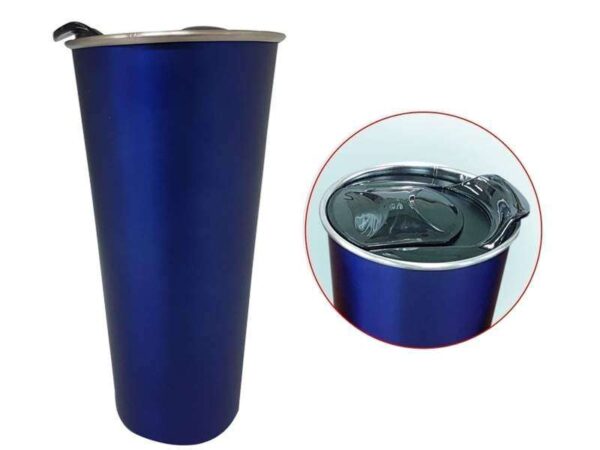 <b>Tankard - Blue</b> (475 ml) Stainless steel double walled mug