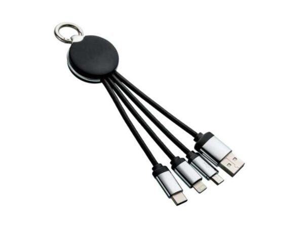 <b>Mukree </b> <br>3-in-1 charging cable with light-up logo - Image 2