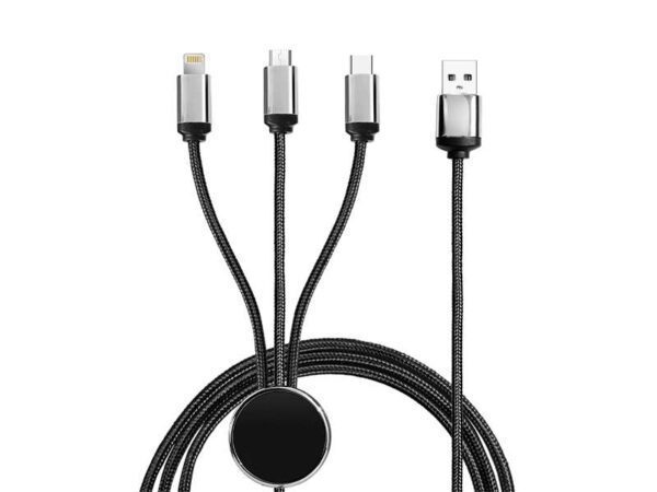 <b>Longman's 3-in-1 </b><br>Light up Logo Charging Cable - Image 2