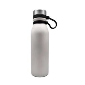 <b>Trooper - White (600ml)</b> Double walled vacuum bottle