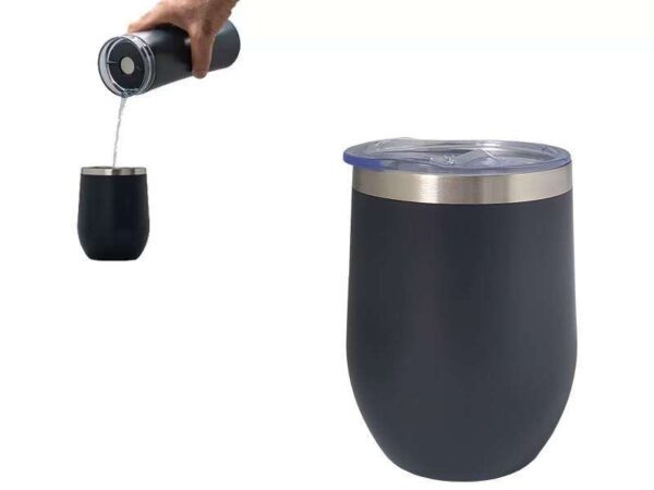 <b>URT Cup - Black </b>(350ml) Stainless steel double wall cup