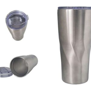 <b>Wrambler - Silver</b>(500ml) Double walled stainless steel thermal mug