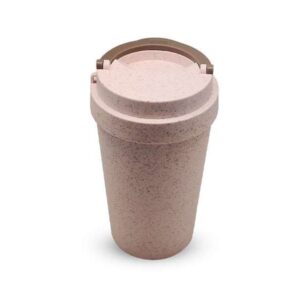 <b>Eco Husk - Peach </b> (400ml) ♻️ Wheat fibre cup with carry handle