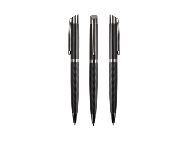 <b>Tedha</b> - Sleek Metal Pen with Grooved Barrel